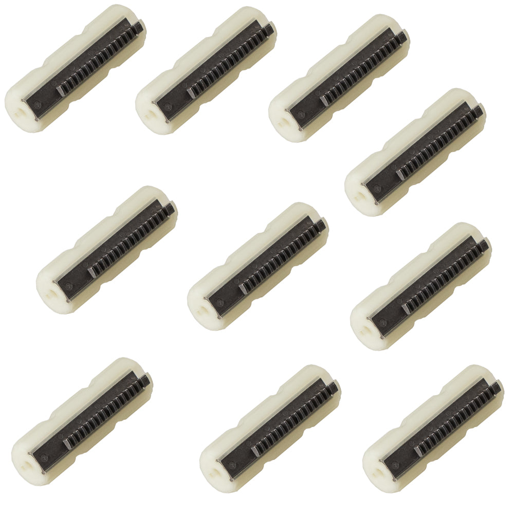 10Pcs 15 Half Teeth Pom Blue Piston Teeth for DIY Accessories