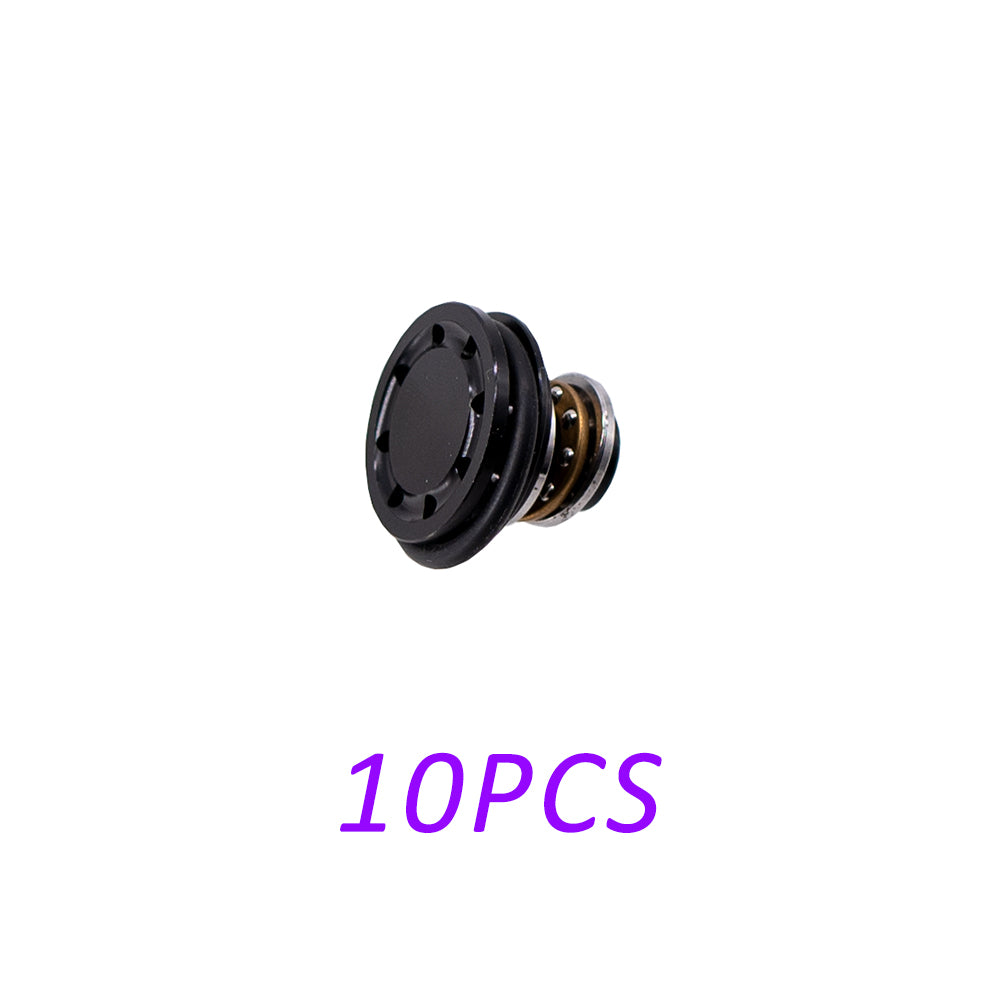 10Pcs CNC Aluminum Alloy Six Hole Piston Head – DIY Outdoor Model Parts (Blue/Black/Red/Gold)