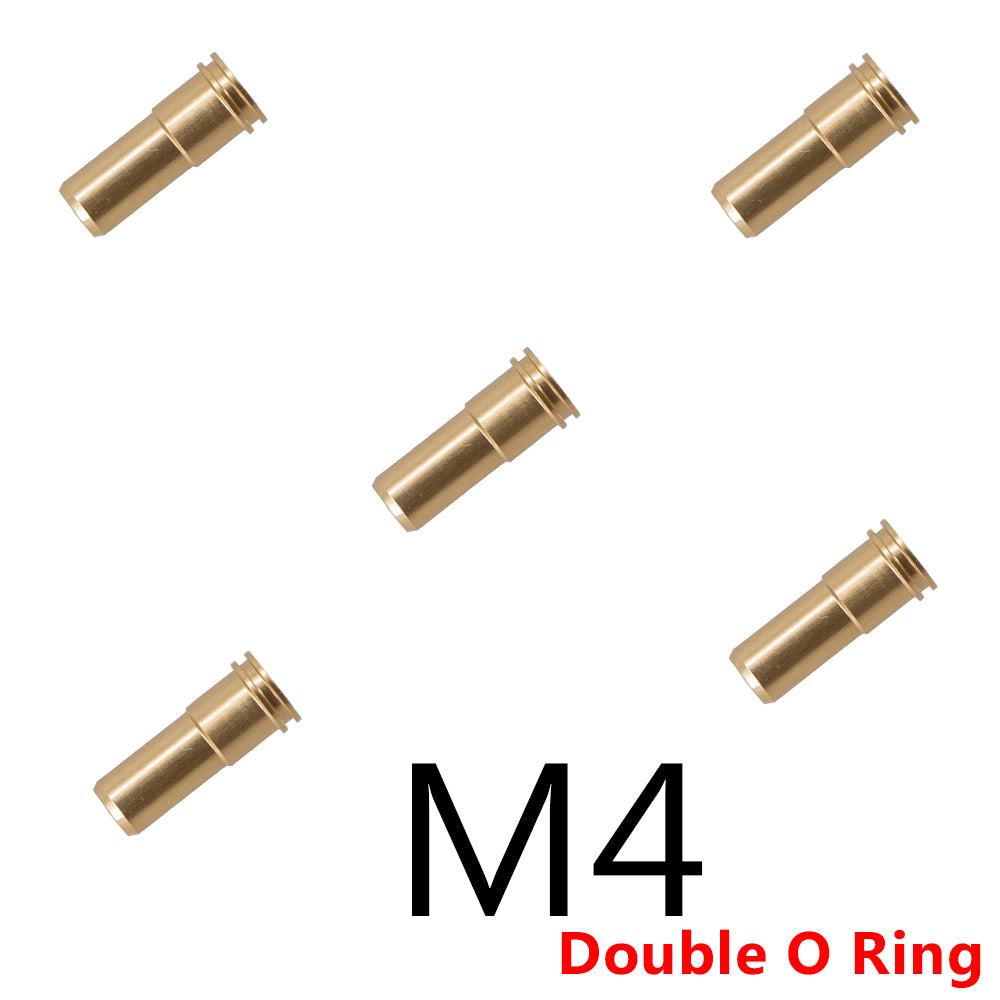 CNC Double O-Ring 21.4MM M4 Air Nozzle For Airsoft Ver.2 Gearbox - Black/Red/Blue/Gold