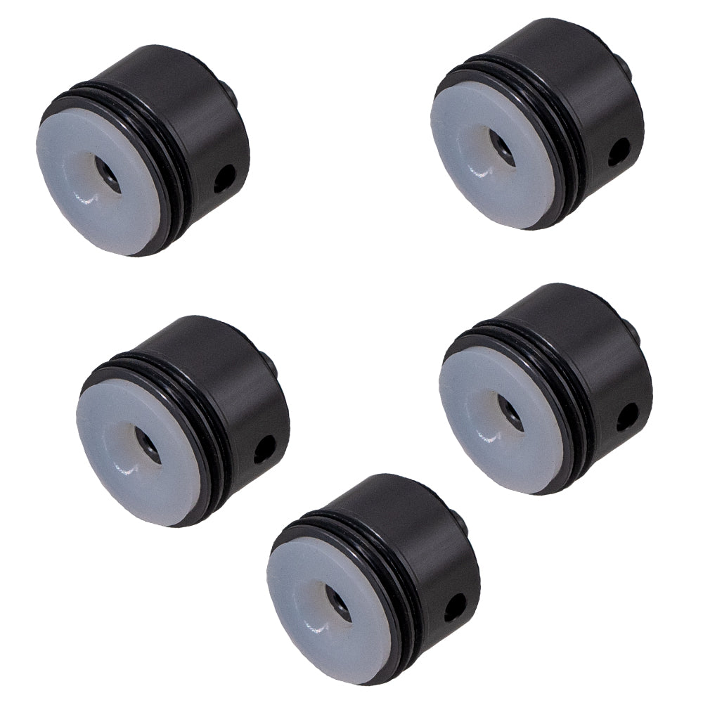 6063 Metal Aluminum Alloy Cylinder Head For Gel Blaster Airsoft Ver.2 Gearbox - Gray/White Rubber Pad