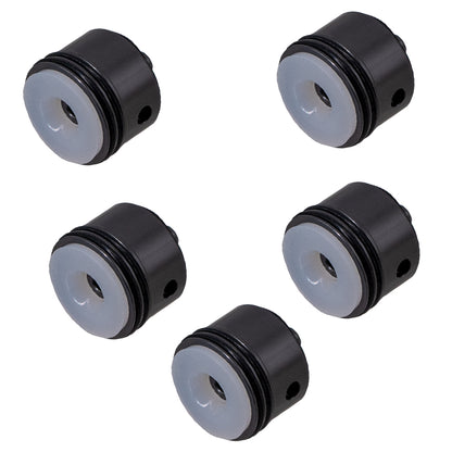 6063 Metal Aluminum Alloy Cylinder Head For Gel Blaster Airsoft Ver.2 Gearbox - Gray/White Rubber Pad