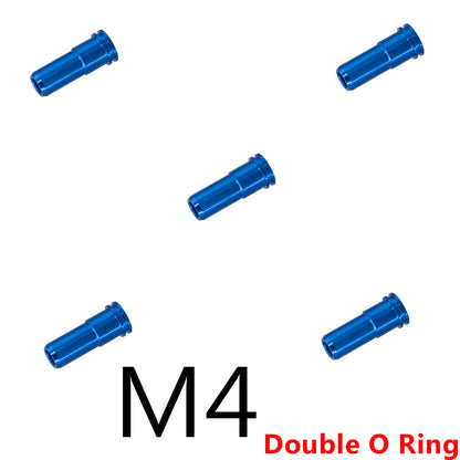 CNC Double O-Ring 21.4MM M4 Air Nozzle For Airsoft Ver.2 Gearbox - Black/Red/Blue/Gold