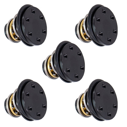 10Pcs 6063 CNC Aluminum Alloy Six Hole Piston Head For Airsoft Gel Blaster - Blue/Black/Red/Gold