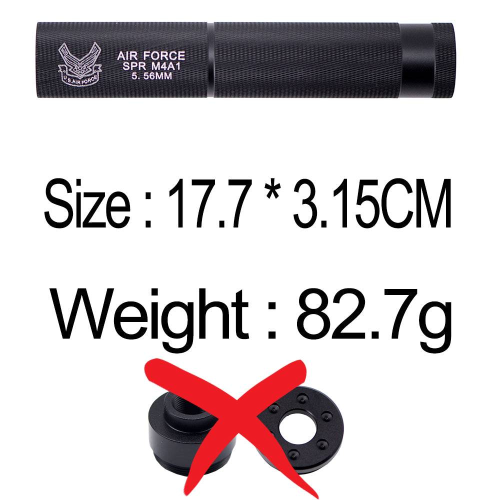14MM Threaded Metal Barrel Cover – For DIY Outdoor Model Assembly