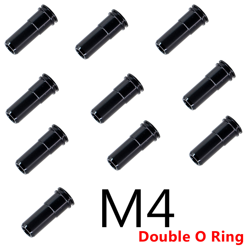 CNC Double O-Ring 21.4MM M4 Air Nozzle For Airsoft Ver.2 Gearbox - Black/Red/Blue/Gold