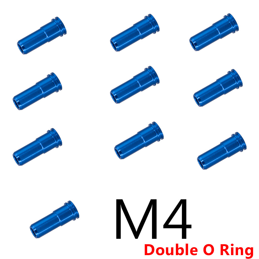 CNC Double O-Ring 21.4MM M4 Air Nozzle For Airsoft Ver.2 Gearbox - Black/Red/Blue/Gold