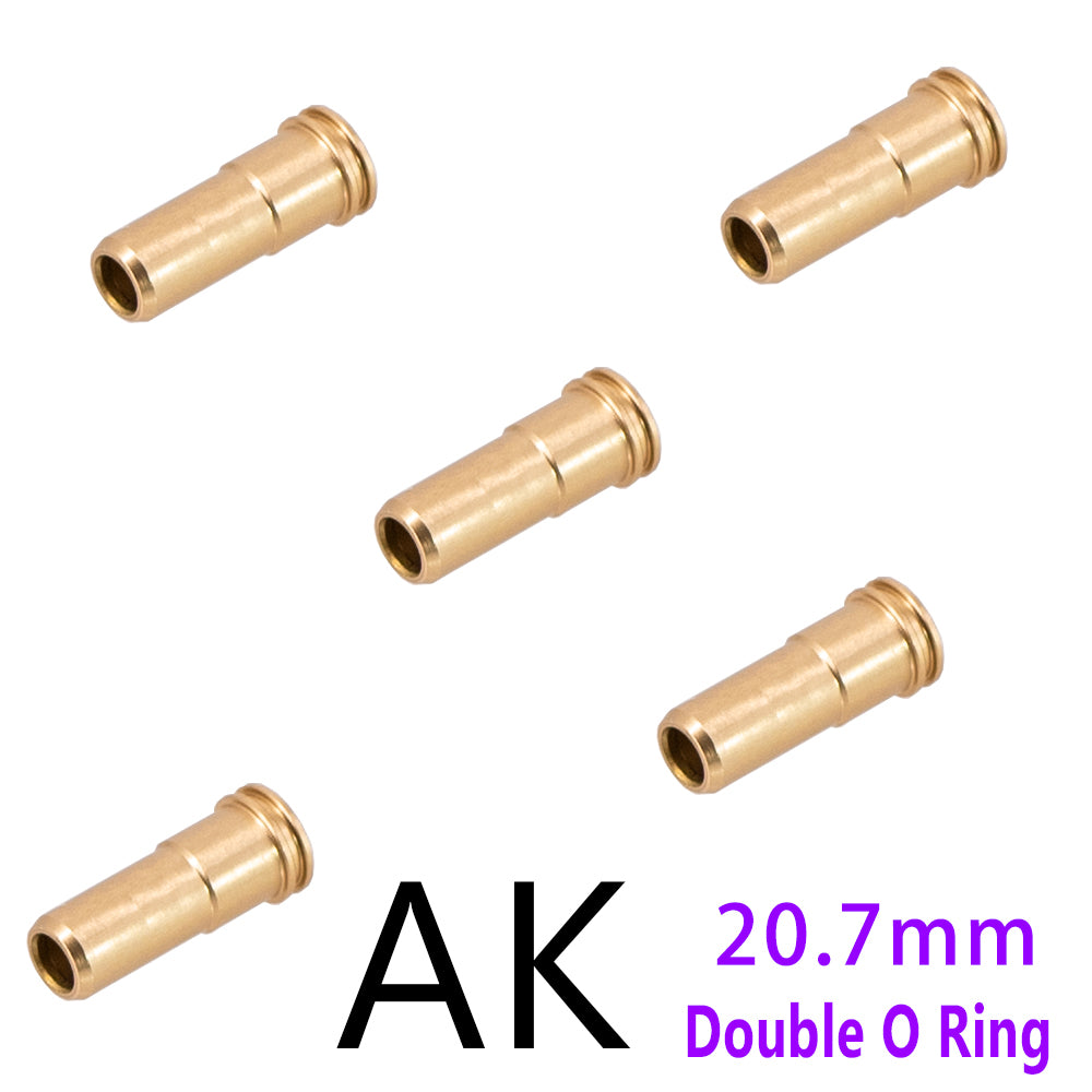 6063 Aluminum Alloy Double O-Ring 20.7MM Nozzle Compatible with DIY Model Kits – Black/Red/Blue/Gold