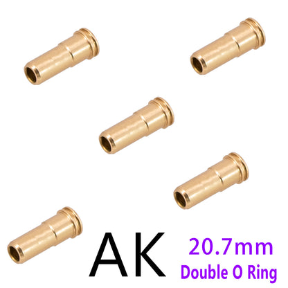 6063 Aluminum Alloy Double O-Ring 20.7MM Nozzle Compatible with DIY Model Kits – Black/Red/Blue/Gold