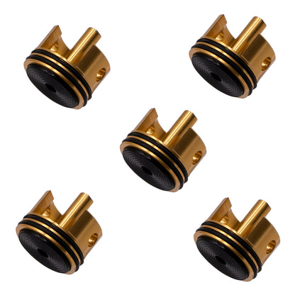 Black Rubber Pad 6063 Metal Aluminum Alloy Cylinder Head For Gel Blaster Airsoft Ver.2 Gearbox