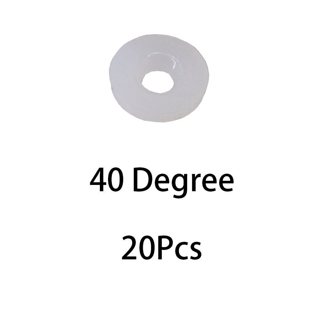 6063 Metal Aluminum Alloy Cylinder Head For Gel Blaster Airsoft Ver.2 Gearbox - Gray/White Rubber Pad