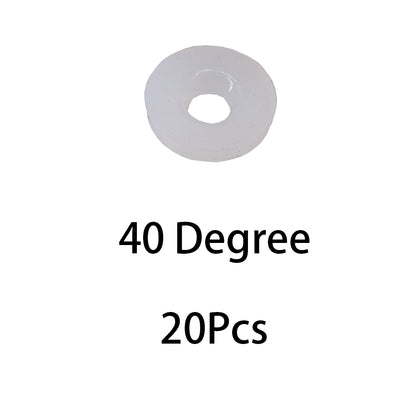 6063 Metal Aluminum Alloy Cylinder Head For Gel Blaster Airsoft Ver.2 Gearbox - Gray/White Rubber Pad