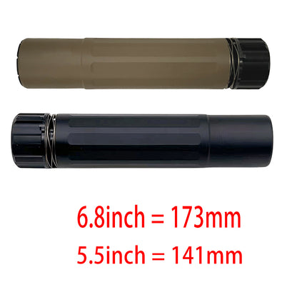 5.5inch/6.8inch CNC Metal CCW 14MM Silencer