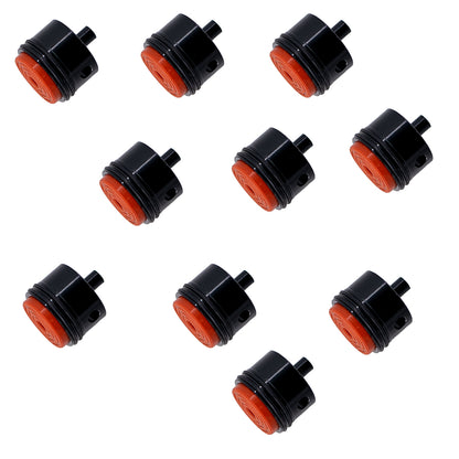 Thickened Red Rubber Pad 6063 Metal Aluminum Alloy Cylinder Head For Gel Blaster Airsoft Ver.2 Gearbox