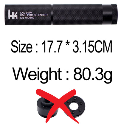 14MM Threaded Metal Barrel Cover – For DIY Outdoor Model Assembly