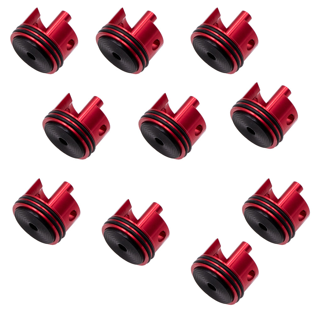 Black Rubber Pad 6063 Metal Aluminum Alloy Cylinder Head For Gel Blaster Airsoft Ver.2 Gearbox