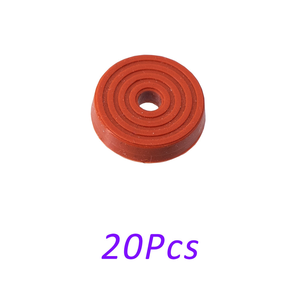 Thickened Red Rubber Pad 6063 Metal Aluminum Alloy Cylinder Head For Gel Blaster Airsoft Ver.2 Gearbox
