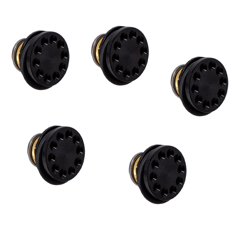 10Pcs 6063 CNC Aluminum Alloy 10-Hole Piston Head  For Ver.2 – (Blue/Black/Red/Gold)