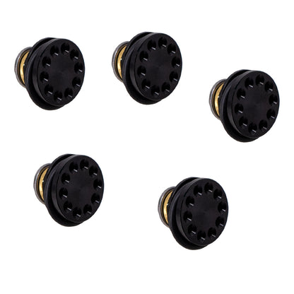 10Pcs 6063 CNC Aluminum Alloy 10-Hole Piston Head  For Ver.2 – (Blue/Black/Red/Gold)