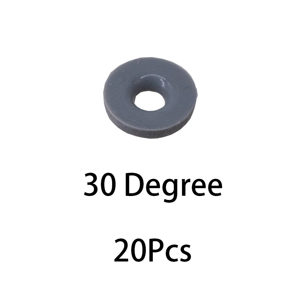 6063 Metal Aluminum Alloy Cylinder Head For Gel Blaster Airsoft Ver.2 Gearbox - Gray/White Rubber Pad