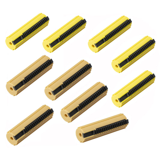 10Pcs CNC Metal Rack Gear with Nylon Pom Insert – 18 Teeth for Custom Models
