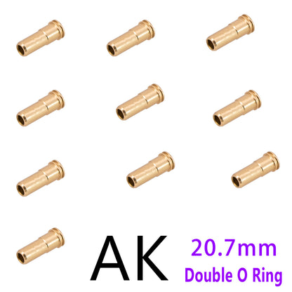 6063 Aluminum Alloy Double O-Ring 20.7MM Nozzle Compatible with DIY Model Kits – Black/Red/Blue/Gold