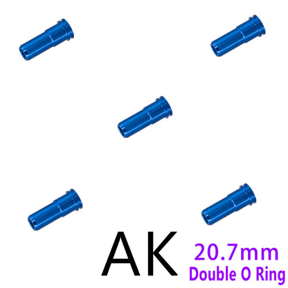 6063 Aluminum Alloy Double O-Ring 20.7MM Nozzle Compatible with DIY Model Kits – Black/Red/Blue/Gold