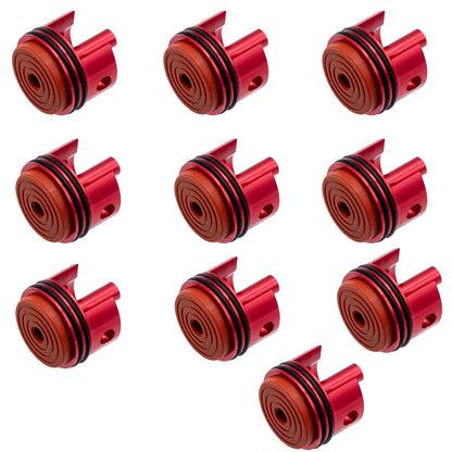Thickened Red Rubber Pad 6063 Metal Aluminum Alloy Cylinder Head For Gel Blaster Airsoft Ver.2 Gearbox