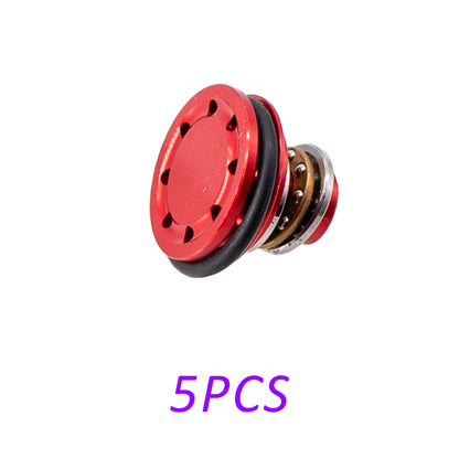 10Pcs CNC Aluminum Alloy Six Hole Piston Head – DIY Outdoor Model Parts (Blue/Black/Red/Gold)