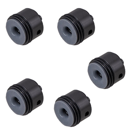 6063 Metal Aluminum Alloy Cylinder Head For Gel Blaster Airsoft Ver.2 Gearbox - Gray/White Rubber Pad