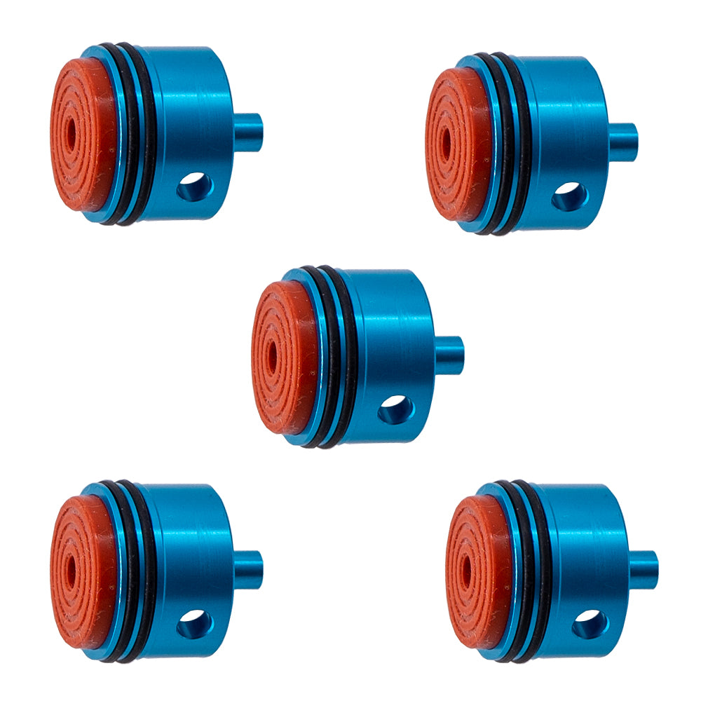 Thickened Red Rubber Pad 6063 Metal Aluminum Alloy Cylinder Head For Gel Blaster Airsoft Ver.2 Gearbox
