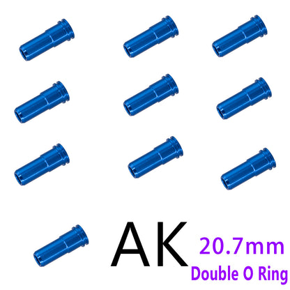 6063 Aluminum Alloy Double O-Ring 20.7MM Nozzle Compatible with DIY Model Kits – Black/Red/Blue/Gold