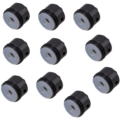 6063 Metal Aluminum Alloy Cylinder Head For Gel Blaster Airsoft Ver.2 Gearbox - Gray/White Rubber Pad
