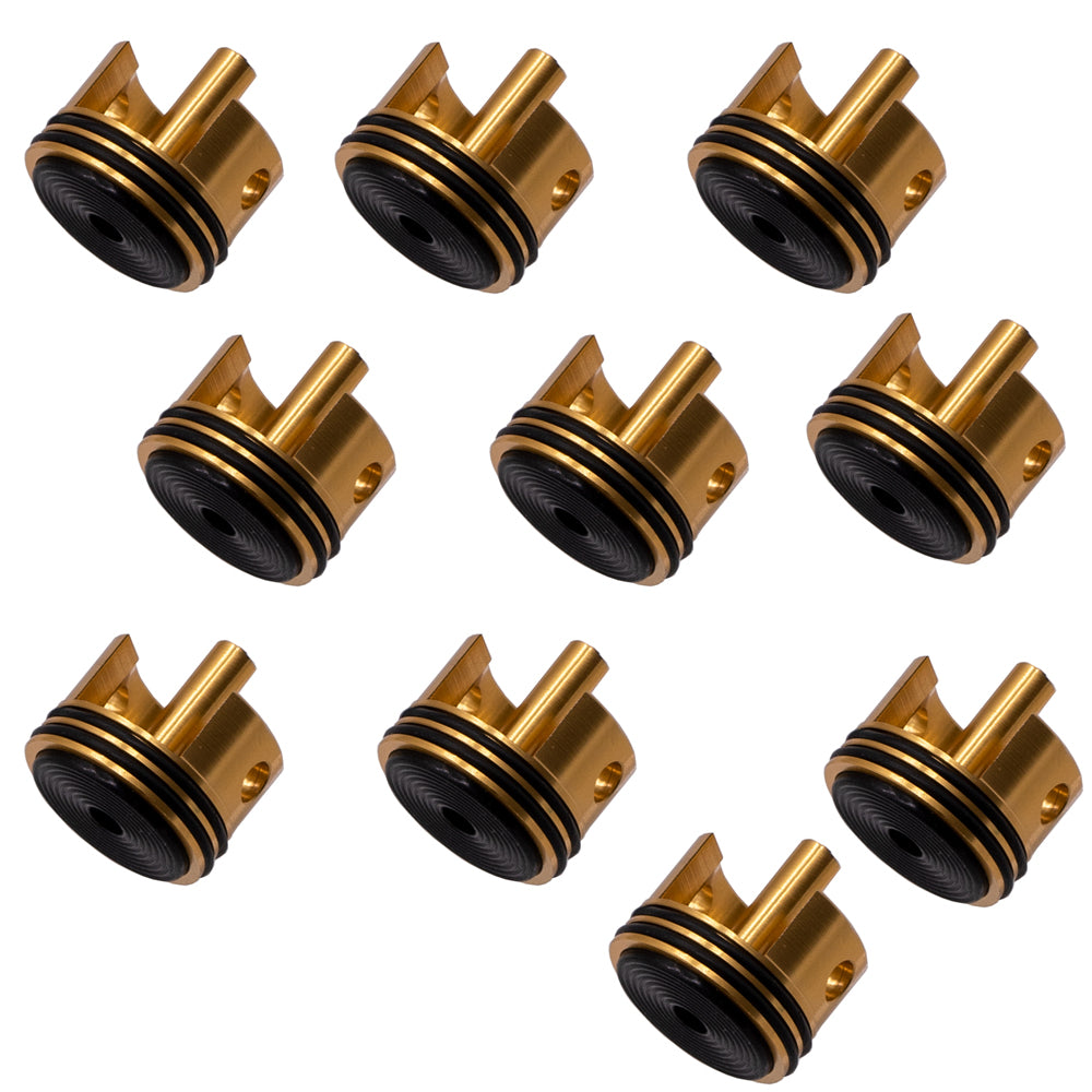 Black Rubber Pad 6063 Metal Aluminum Alloy Cylinder Head For Gel Blaster Airsoft Ver.2 Gearbox