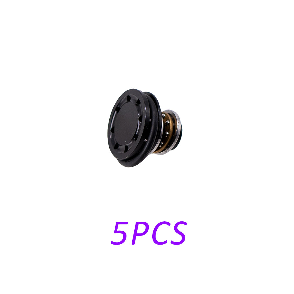10Pcs CNC Aluminum Alloy Six Hole Piston Head – DIY Outdoor Model Parts (Blue/Black/Red/Gold)