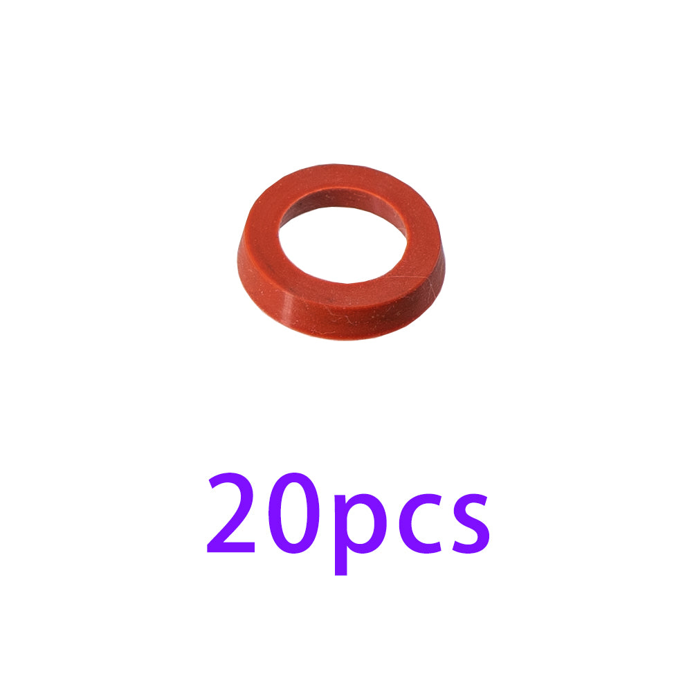 Red Rubber Pad 6063 Metal Aluminum Alloy Cylinder Head For Gel Blaster Airsoft Ver.2 Gearbox - Red Rubber Pad