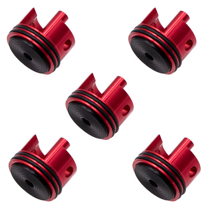 Black Rubber Pad 6063 Metal Aluminum Alloy Cylinder Head For Gel Blaster Airsoft Ver.2 Gearbox