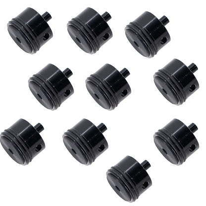 Black Rubber Pad 6063 Metal Aluminum Alloy Cylinder Head For Gel Blaster Airsoft Ver.2 Gearbox