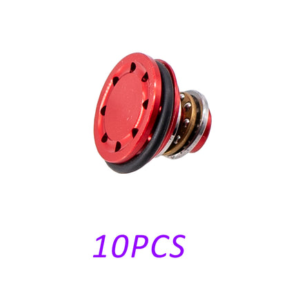 10Pcs CNC Aluminum Alloy Six Hole Piston Head – DIY Outdoor Model Parts (Blue/Black/Red/Gold)