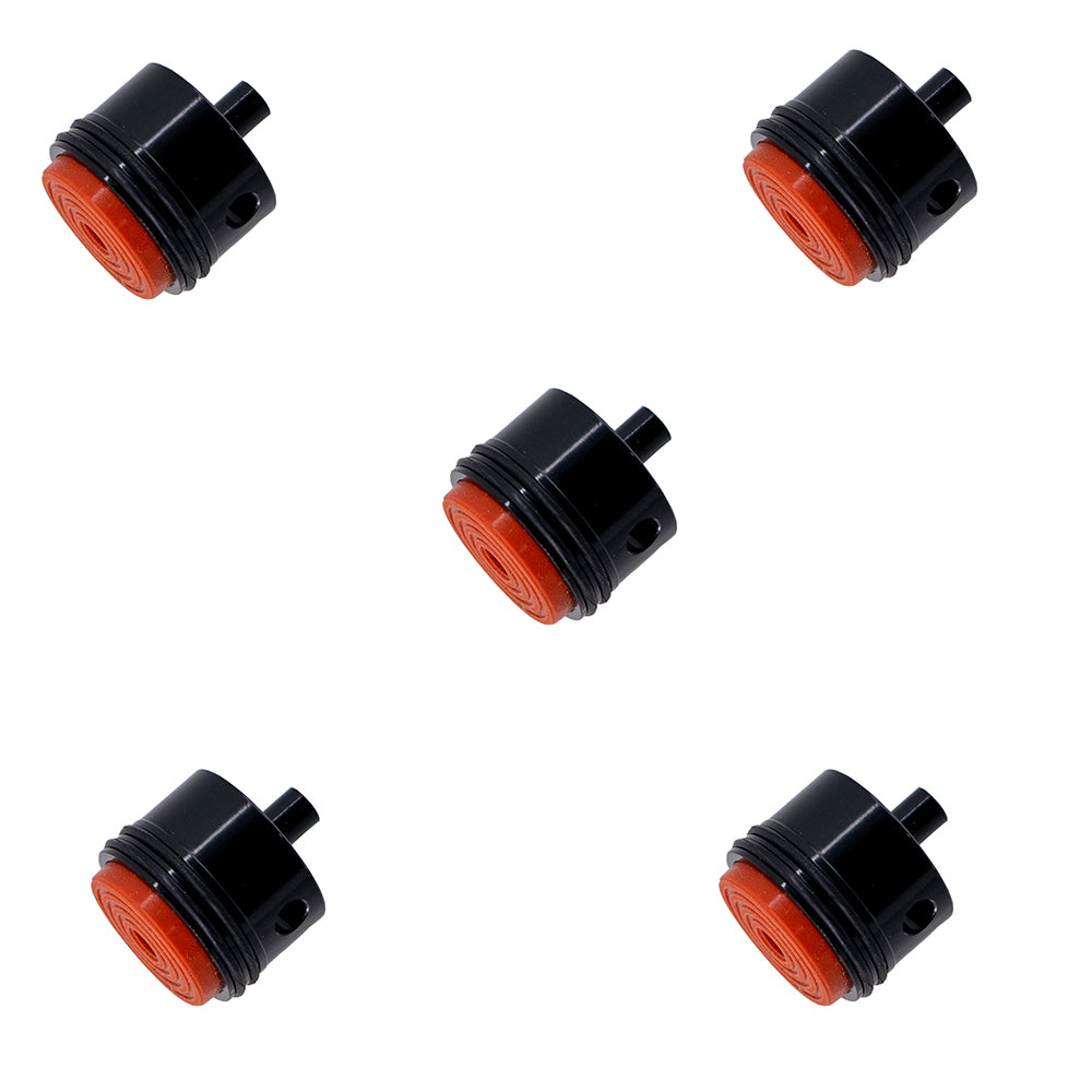Thickened Red Rubber Pad 6063 Metal Aluminum Alloy Cylinder Head For Gel Blaster Airsoft Ver.2 Gearbox