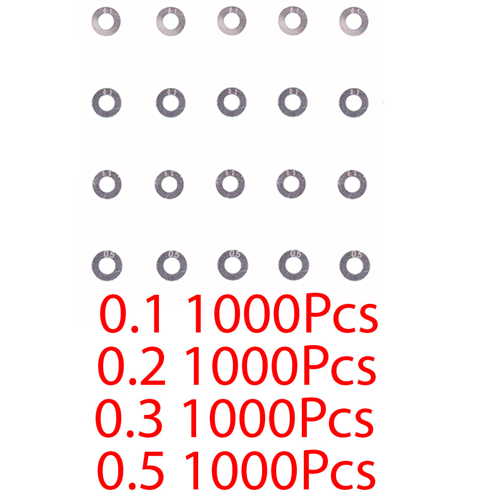 4000Pcs Stainless Steel Super Precision Shim Fit Gear Set Airsoft Ver.2/3 Gearbox