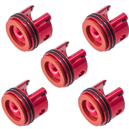 Red Rubber Pad 6063 Metal Aluminum Alloy Cylinder Head For Gel Blaster Airsoft Ver.2 Gearbox - Red Rubber Pad